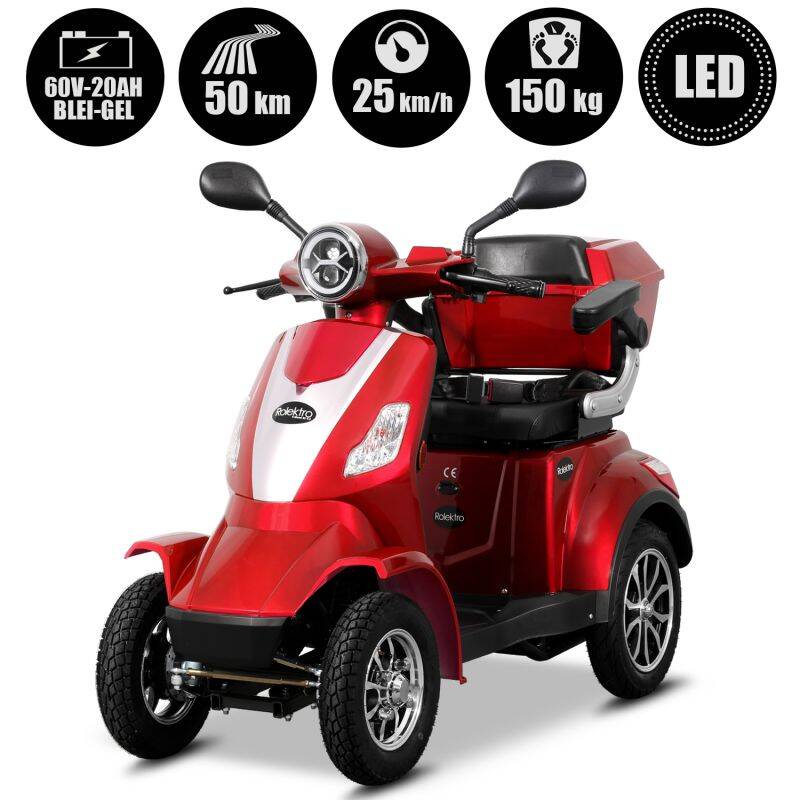 E-Quad 25 V.2 Blei-Gel, 25 km/h Frühjahsangebot — Blau / 25 km/h / Blei