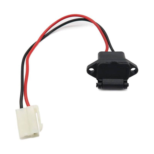 Trike15/25V2/Quad15/25V2/V3/R26 - Ladebuchse, mit Kabel und Stecker, eckig