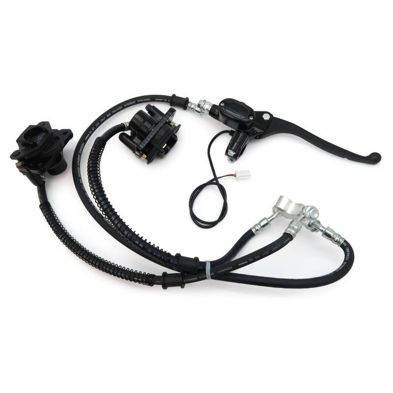 Quad15/25V3/V2Pm/V3Pm/R31/Lib/DS4/Duo - Scheibenbremse vorne, Set mit 2x Bremssattel, Bremsschläuchen, rechter Bremsgiff und Bremszylinder