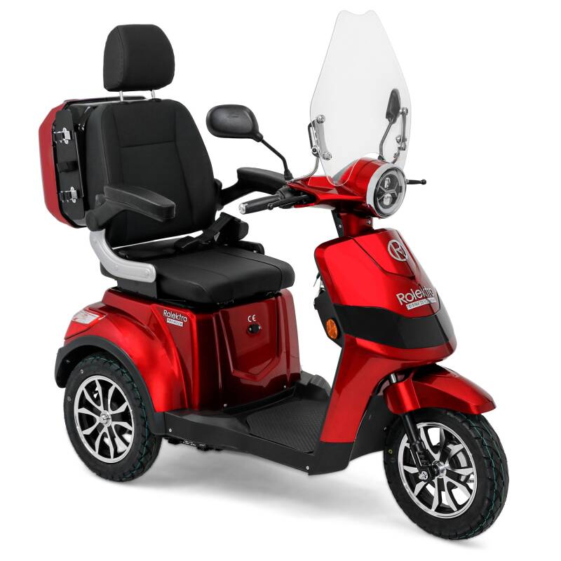 E-Trike 25 V.3 Premium Lithium-Ionen, 25 km/h — Rot / 25 km/h / Lithium-Ionen